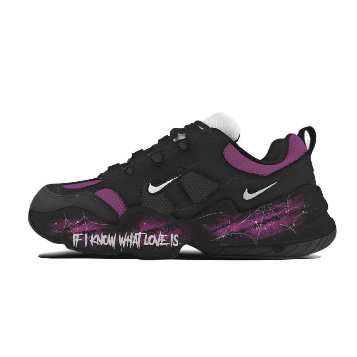 Nike Nike Tech Hera Purple Ink Double Hook Cushioning Abrasion Resistant Lightweight Low top Casual Shoes Unisex