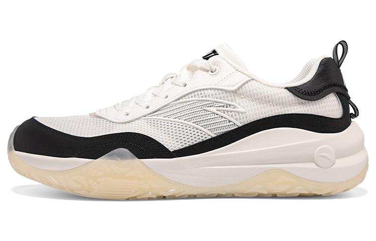 Anta Slip Resistant, Abrasion Resistant, Lightweight Low top Sports Casual Shoes Men's White Black