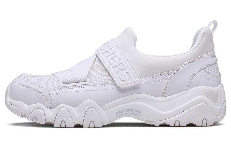 Skechers D'LITES 2.0 2.0 Mesh, Artificial Leather Low top Sports Casual Shoes Women's White