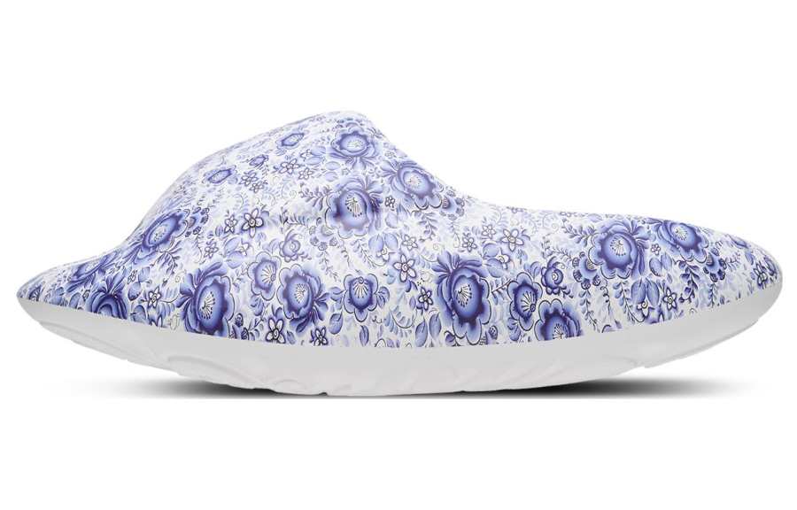 XVESSEL VESSEL Slip Resistant Abrasion Resistant Slide Slippers Unisex Blue White