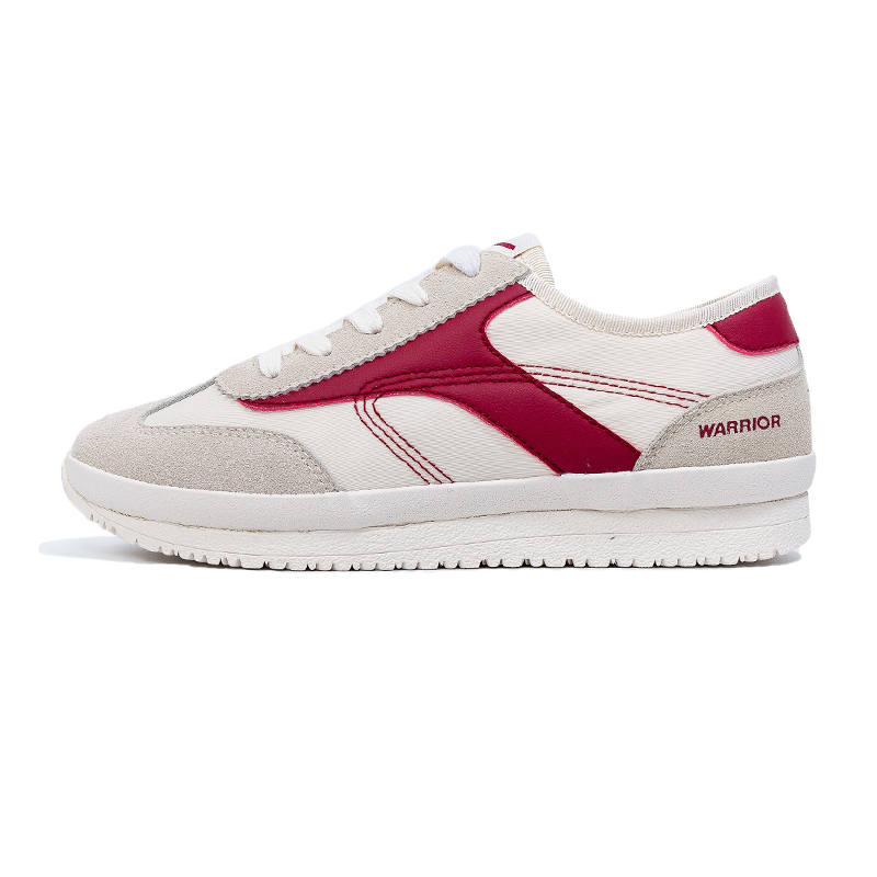 Warrior Slip Resistant Abrasion Resistant Low top Casual Shoes Women's Beige Red
