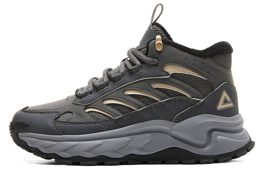 PEAK Slip Resistant, Abrasion Resistant, Rebound High top Casual Shoes Women's Dark Gray