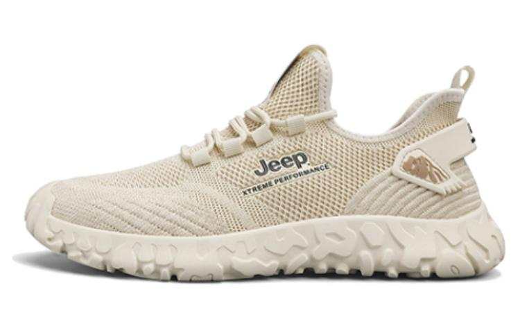 Jeep Slip Resistant Abrasion Resistant Low top Deep Casual Shoes Men's Apricot
