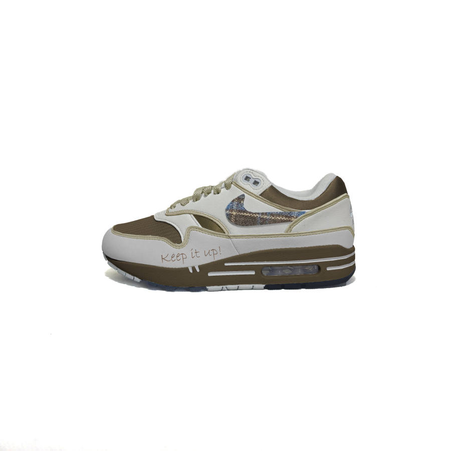 Nike Nike Air Max 1 Low top Casual Shoes Women's White Brown