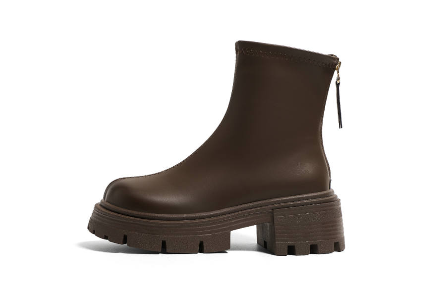 HUANQIU Crew Combat Boots Women's