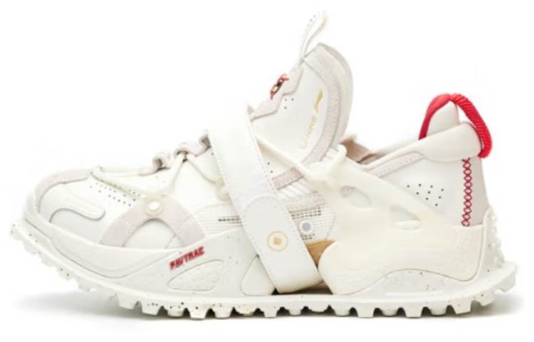 Li-Ning Li Ning Pangu Halo Cushioning Slip Resistant Abrasion Resistant Low top Sports Casual Shoes Women's White