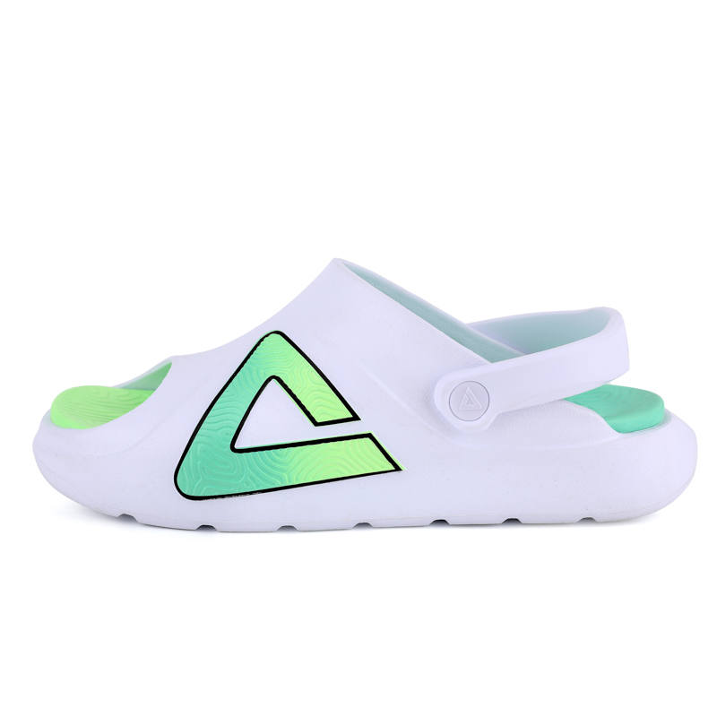PEAK PEAK Slide Slippers Men's White Emerald Green