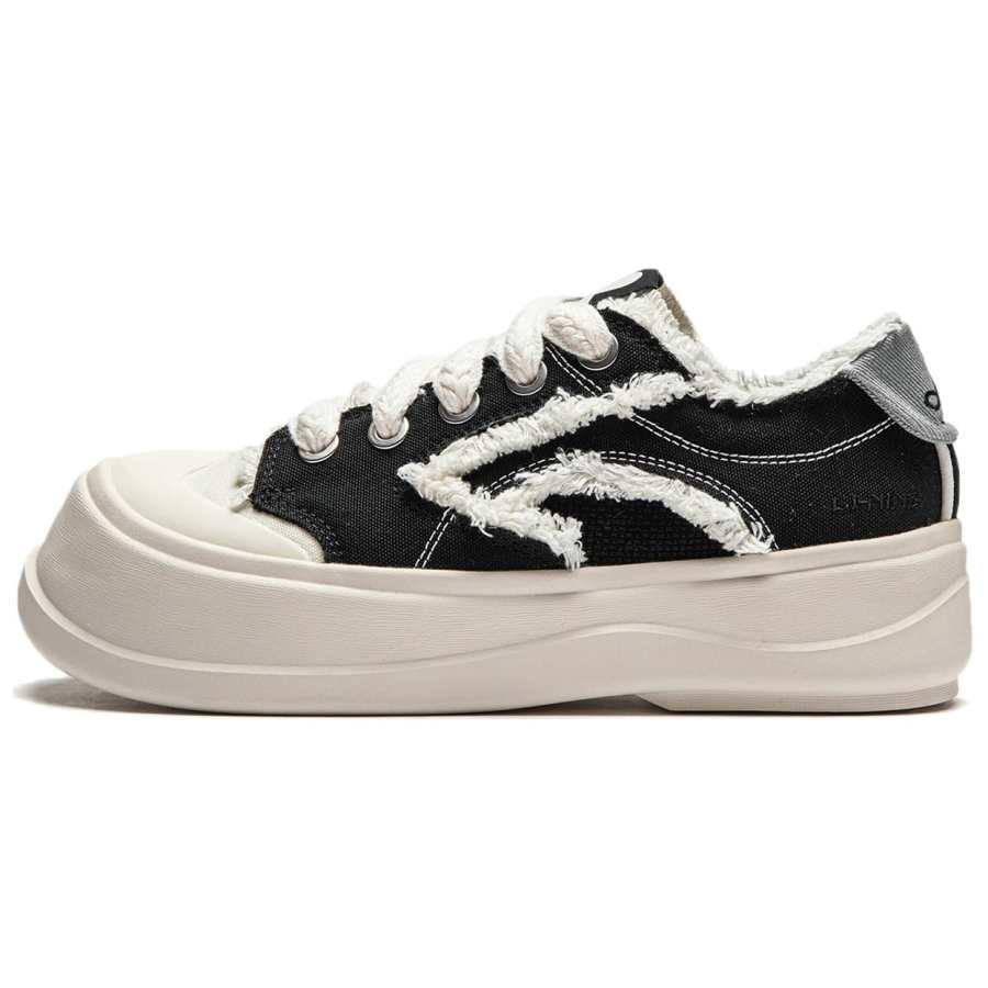 Li-Ning Disney X Li Ning Honey Platform Casual Shoes Women's Low Top Black/Ecru