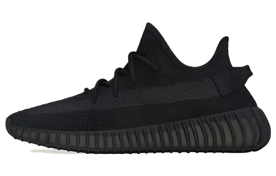 Adidas Originals Yeezy Boost 350 V2 "Onyx" Textile Comfortable Non-Slip Low-Top Casual Shoes Unisex Black