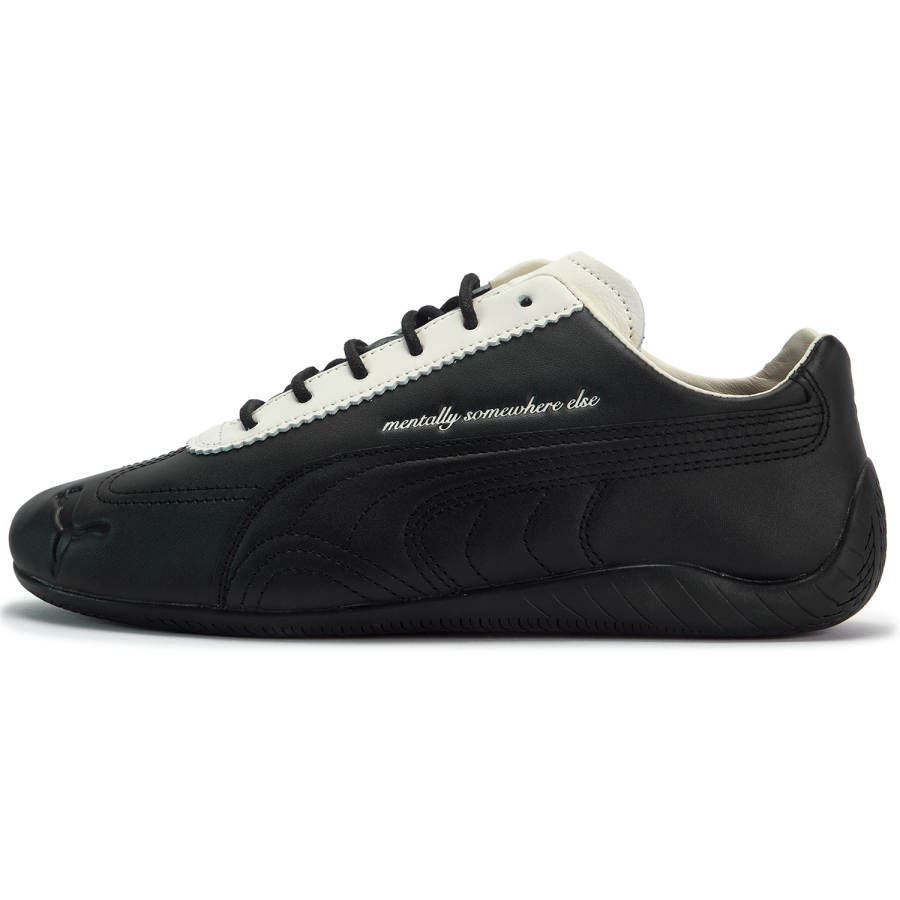 PUMA x Noafterno Speedcat Top Grain Cow Leather Low top Casual Shoes Unisex Black White