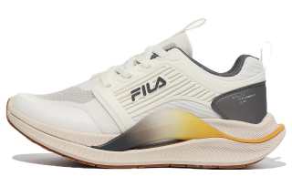 FILA NRE S7 Abrasion Resistant Low top Casual Shoes Unisex White Gray Yellow Korean Style
