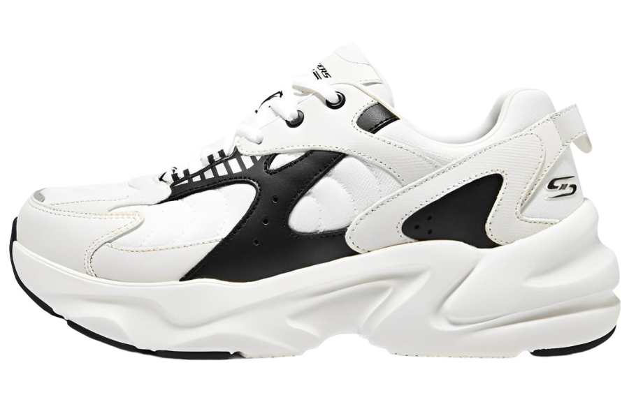 Skechers BOBS BAMINA 2 Cushioning Abrasion Resistant Cushioning, Wear Resistant Low top Casual Shoes Men's Black White