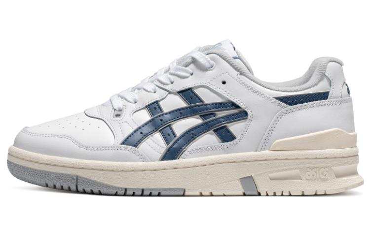 ASICS EX89 Synthetic Leather, Cow Leather Abrasion Resistant Abrasion Resistant Low top Casual Shoes Men's White Blue