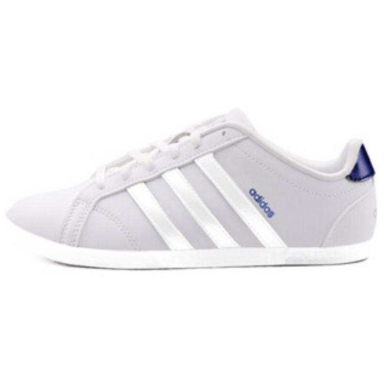 Adidas Adidas NEO Comfortable Slip Resistant Abrasion Resistant Low top Casual Shoes Women's Purple White
