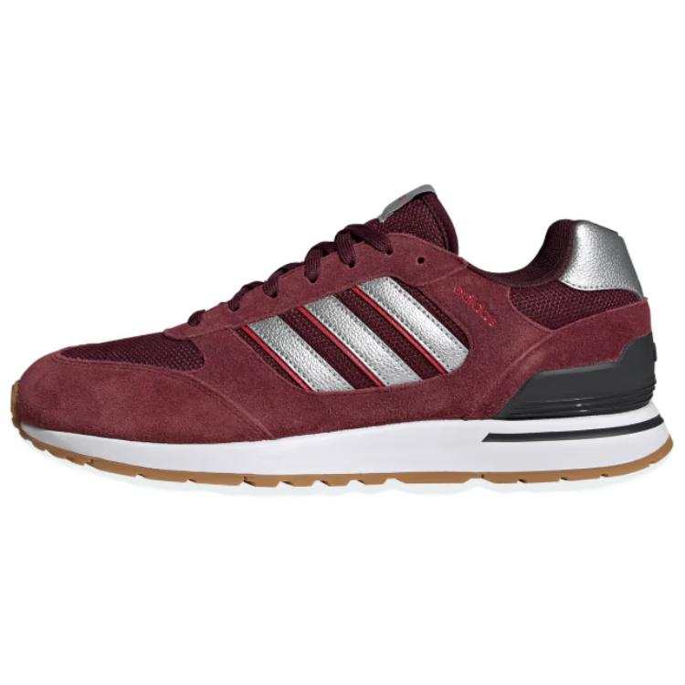 Adidas Adidas RUN 80S Slip Resistant Abrasion Resistant Slip Resistant Abrasion Resistant Low top Casual Shoes Unisex Burgundy