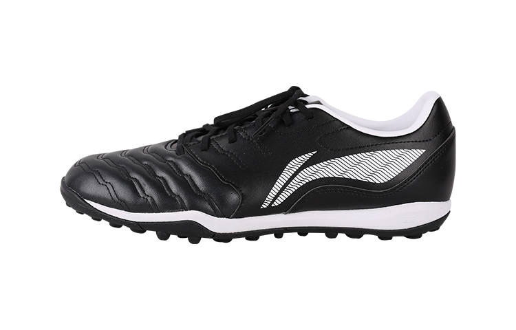 Li-Ning Li Ning TF Turf Cushioning Slip Resistant Abrasion Resistant Soccer Shoes Men's Black