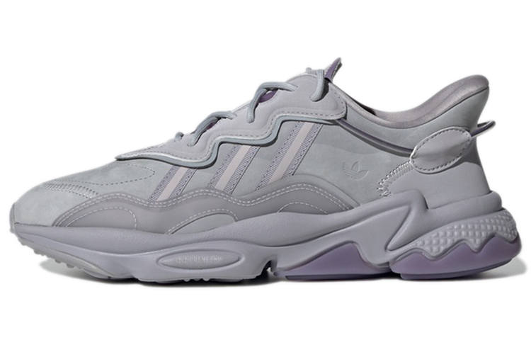 Adidas Originals Ozweego Cozy Wear Resistant Running Shoes Gray Purple