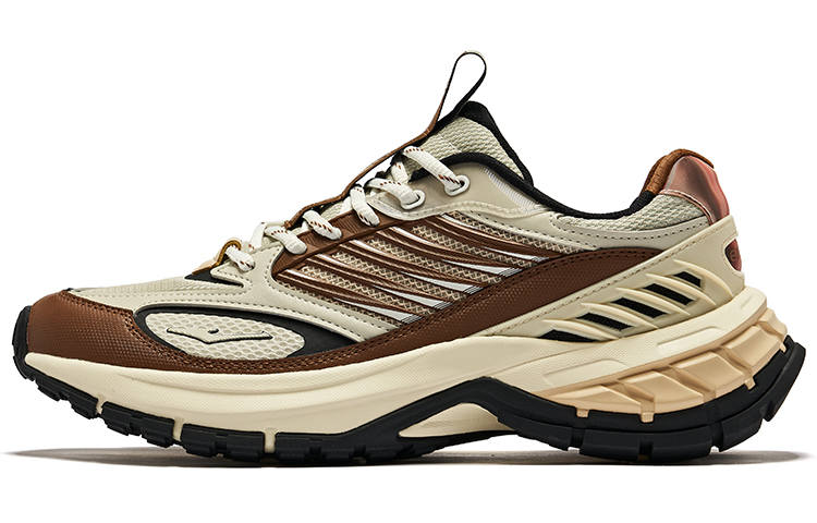 Erke Hung Feather Cushioning Height Increasing Abrasion Resistant Low top Casual Shoes Men's Brown