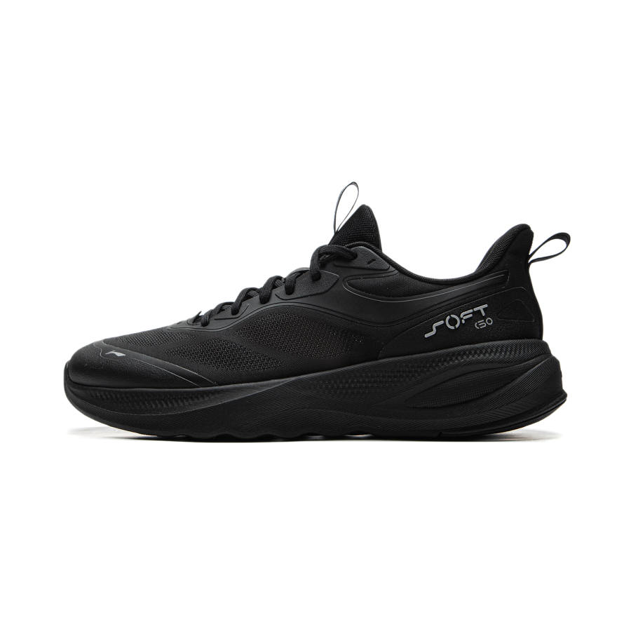 Li-Ning Li Ning Soft Go 2 V4 Breathable Lightweight Rebound Low top Casual Shoes Men's Black