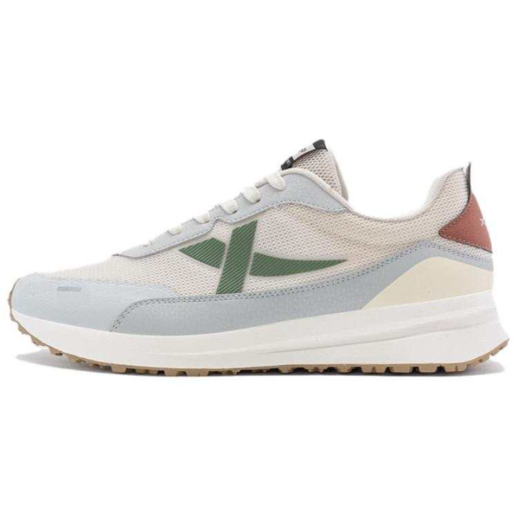XTEP Abrasion Resistant Lightweight Low top Casual Shoes Men's White Gray Green