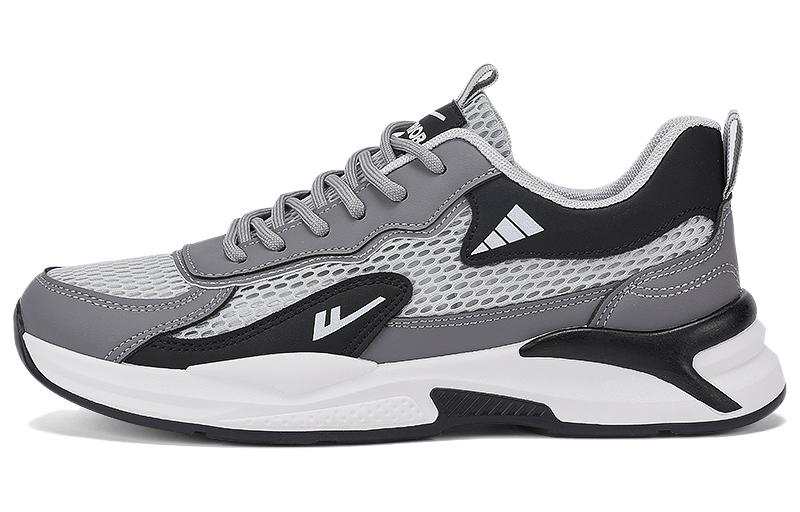 Warrior Slip Resistant Abrasion Resistant Slip Resistant Abrasion Resistant Low top Casual Shoes Men's Gray Black