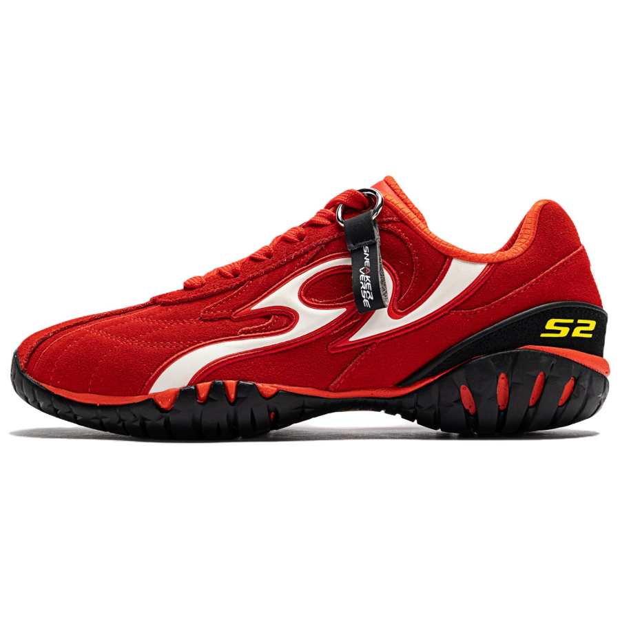 ANTA SNEAKERVERSE Abrasion Resistant Breathable Low top Casual Shoes Men's Heat Red