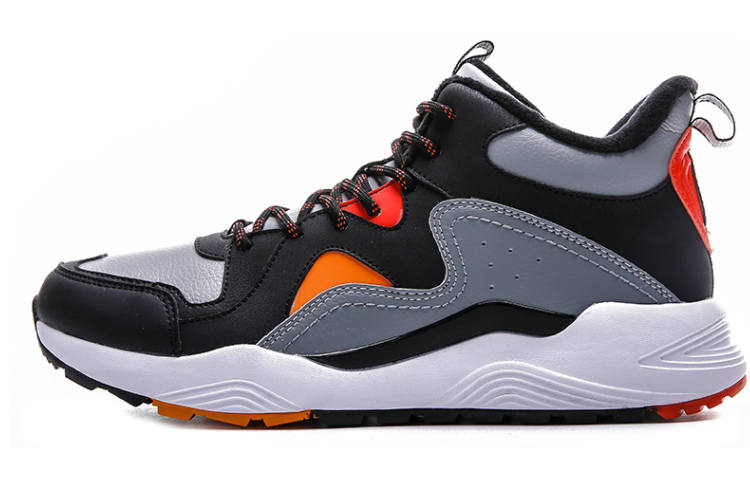 XTEP Synthetic Leather Slip Resistant, Abrasion Resistant, Thermal Mid top Casual Shoes Men's