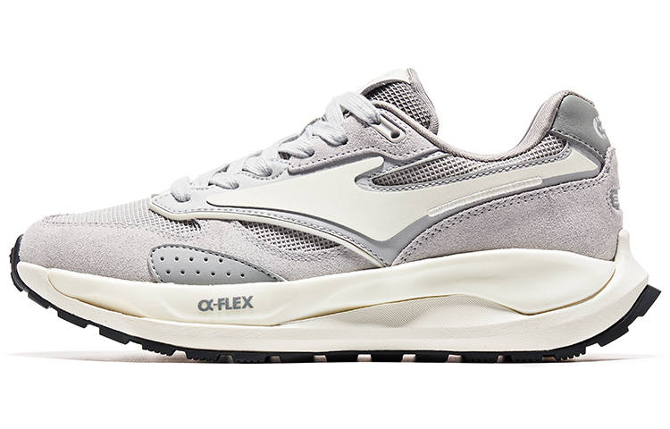 Erke Lite Classic Low top Sports Casual Shoes Women's Ecru Gray