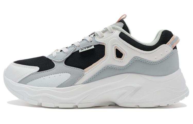XTEP Sports Life Collection Cushioning, Wear Resistant Low top Casual Shoes Women's Black Gray
