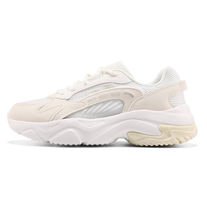 361° Yunshu Slip Resistant And Breathable Coverage Low top Casual Shoes Women's White Beige