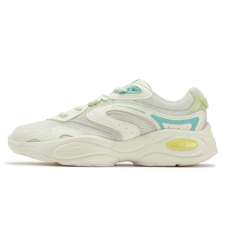 361° Slip Resistant Abrasion Resistant Low top Casual Shoes Men's White Green