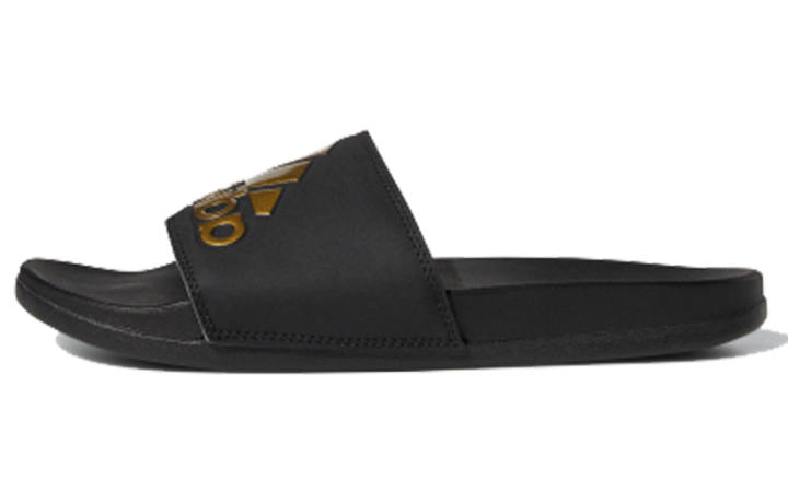 Adidas Adidas Adilette Comfort Slide Slippers Men's Black Gold