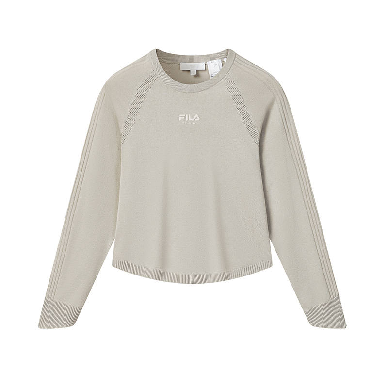 FILA MILANO Knitwear Women's Yellow Khaki Heather Gray