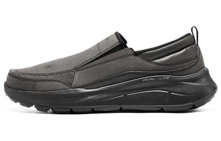 Skechers Equalizer 5.0 Synthetic Leather Slip on Low top Casual Shoes Men's Black