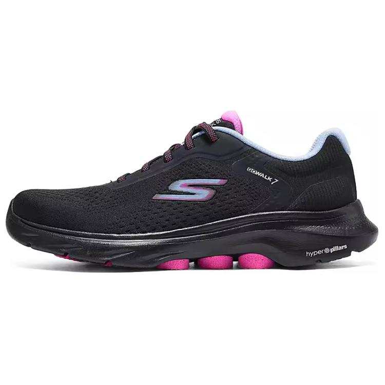 Skechers GO WALK 7 Abrasion Resistant Low top Walking Shoes Women's Black
