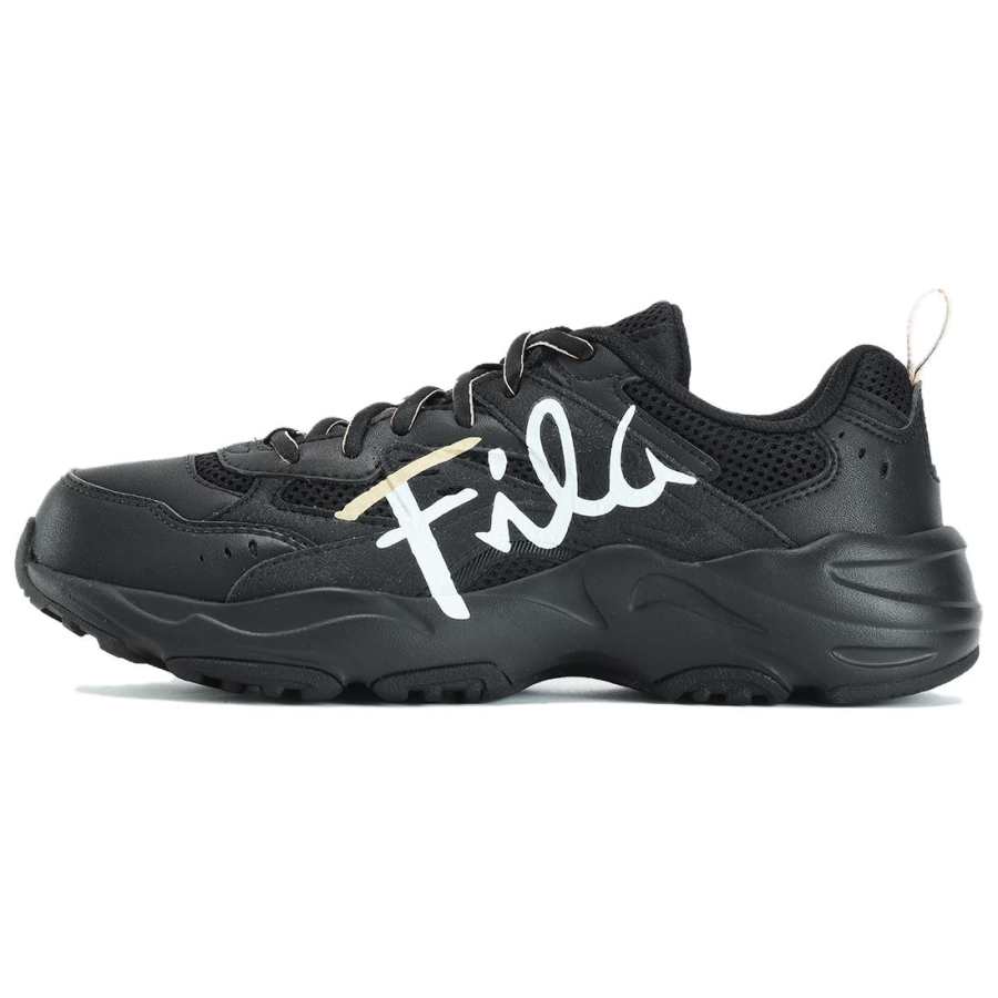 FILA Heritage-FHT Cushioned Wear-Resistant Breathable Low-Top Casual Shoes Women's Black