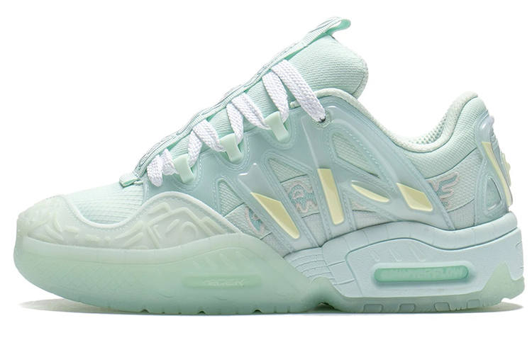 Li-Ning Li Ning Yue 2.0 Yue 2.0 Mars Low top Sports Casual Shoes Unisex Soft Aqua Blue Fluorescent Edition