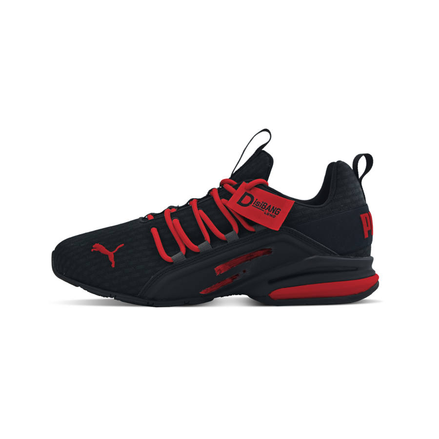 PUMA Abrasion Resistant Abrasion Resistant Low top Casual Shoes Unisex Ecru Black Red