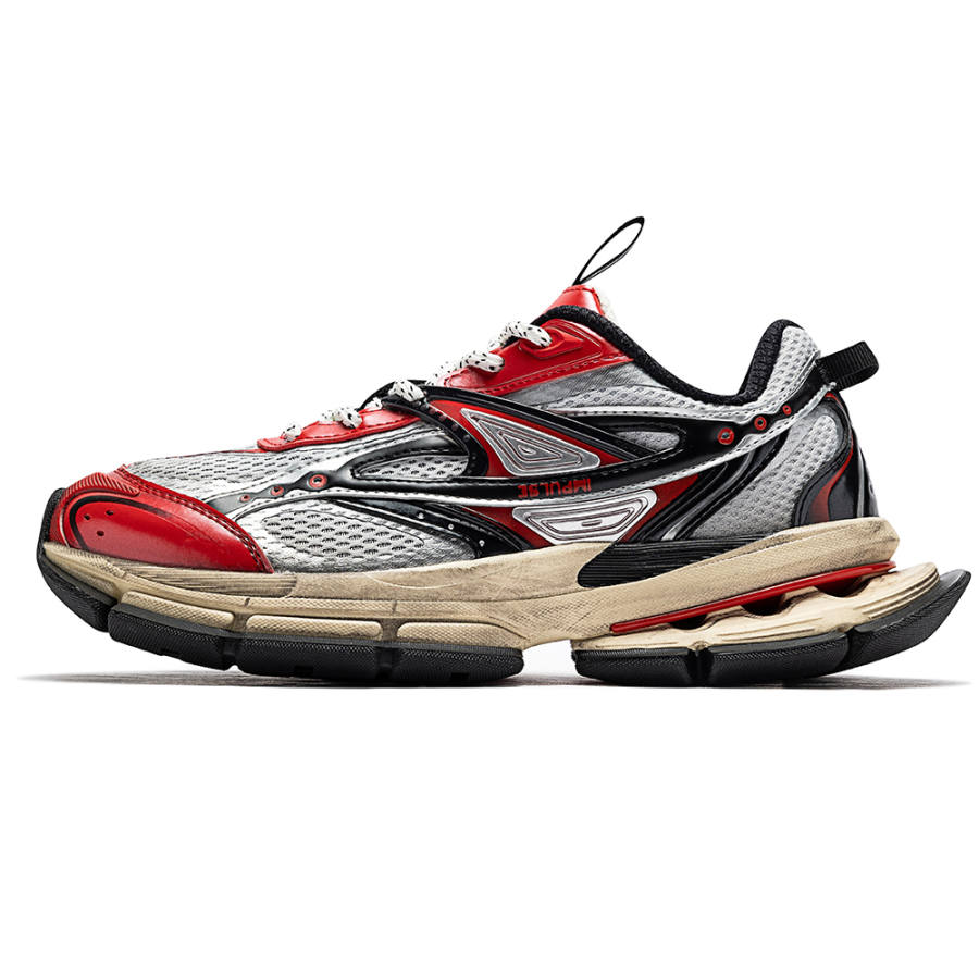 ANTA SNEAKERVERSE Low top Casual Shoes Men's Gray Red Black
