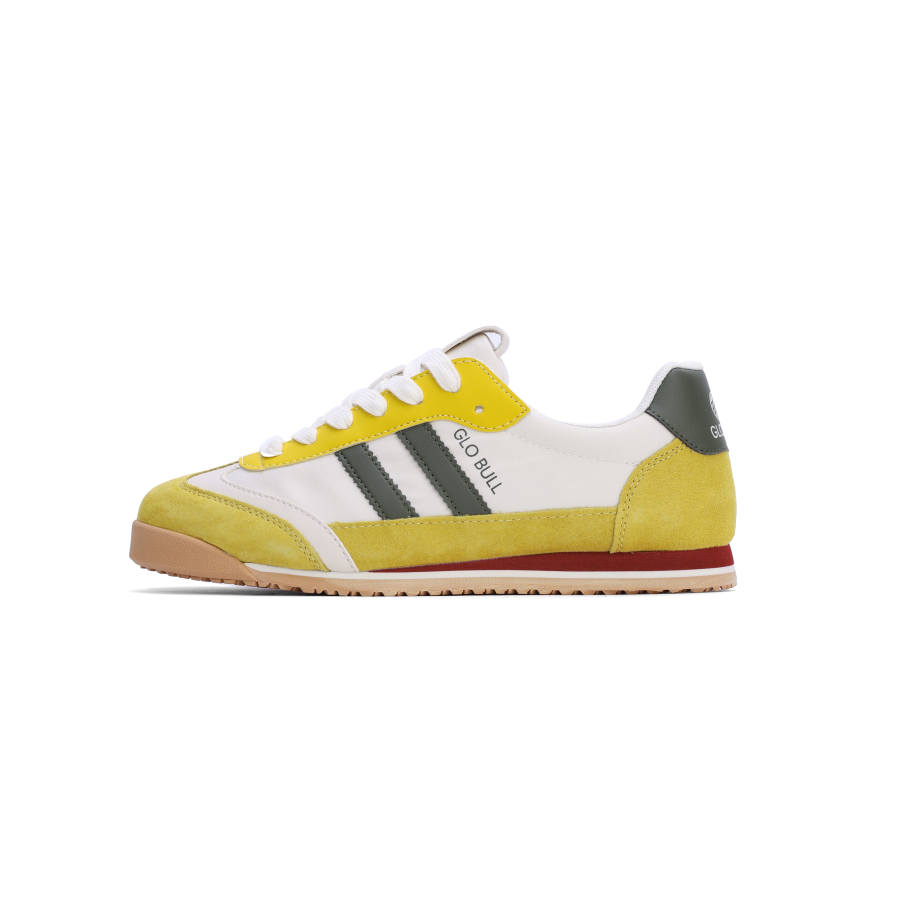 GLO BULL Casual Shoes Unisex Low Top Beige Yellow Green
