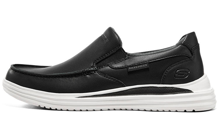 Skechers Wide Fit Proven Low top Casual Shoes Men's Black