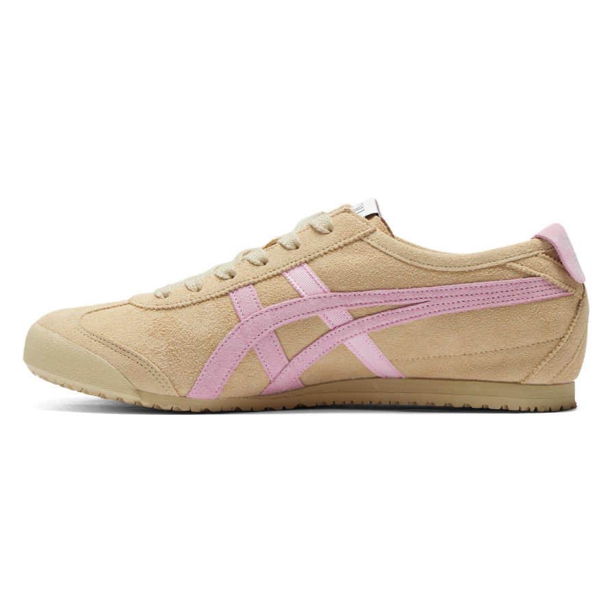 Onitsuka Tiger Patou x Onitsuka Tiger MEXICO 66 Slip Resistant Abrasion Resistant Low top Casual Shoes Unisex Brown Pink