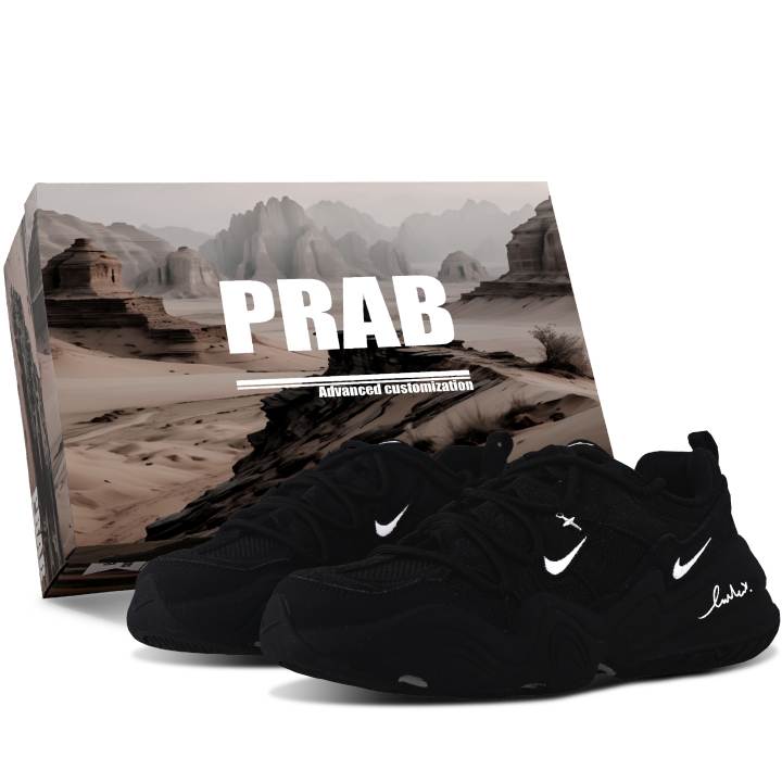 Nike Nike Tech Hera Abrasion Resistant Height Increasing Low top Casual Shoes Unisex Black