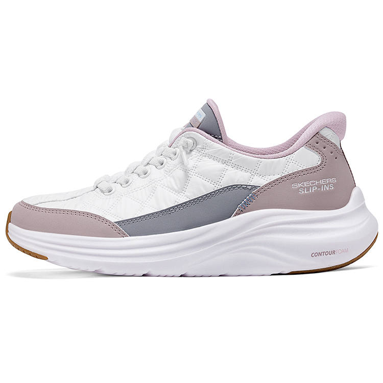 Skechers SPORT WOMENS Walking Shoes Abrasion Resistant Low top Casual Shoes Women's White Gray