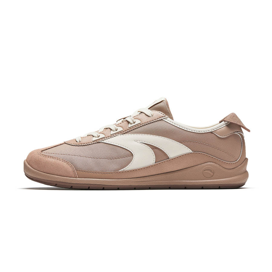 Anta Joyful Vintage Abrasion Resistant Lightweight Slip Resistant Casual Shoes Men's Umber Gray/Fish Belly White/Child