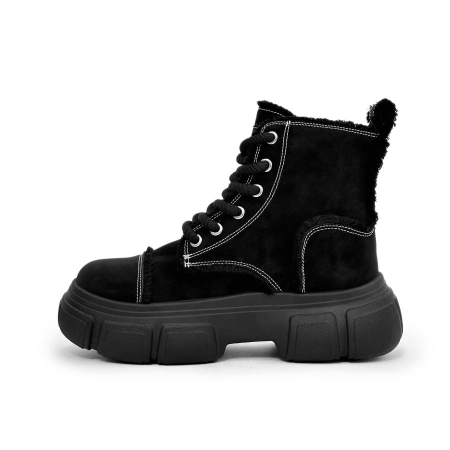 SLnU★3 SLNU 3 Short Combat Boots Men's Black