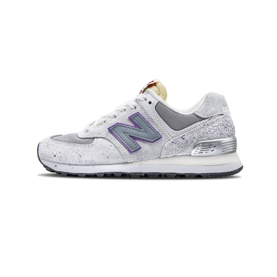 New Balance New Balance NB 574 Abrasion Resistant Abrasion Resistant Low top Casual Shoes Unisex White Gray