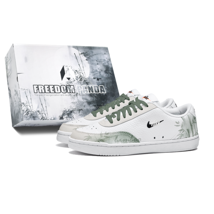 Nike Nike Court Vintage Freedom Panda, Box, Green Bamboo Forest Slip Resistant Abrasion Resistant