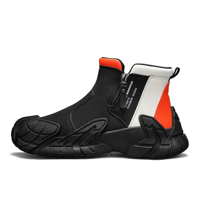 WARRIOR WARRIOR Short Combat Boots Men's Black Rice Orange