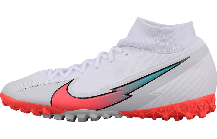Nike Nike Mercurial Superfly 7 Academy Tf White Crimson Jade